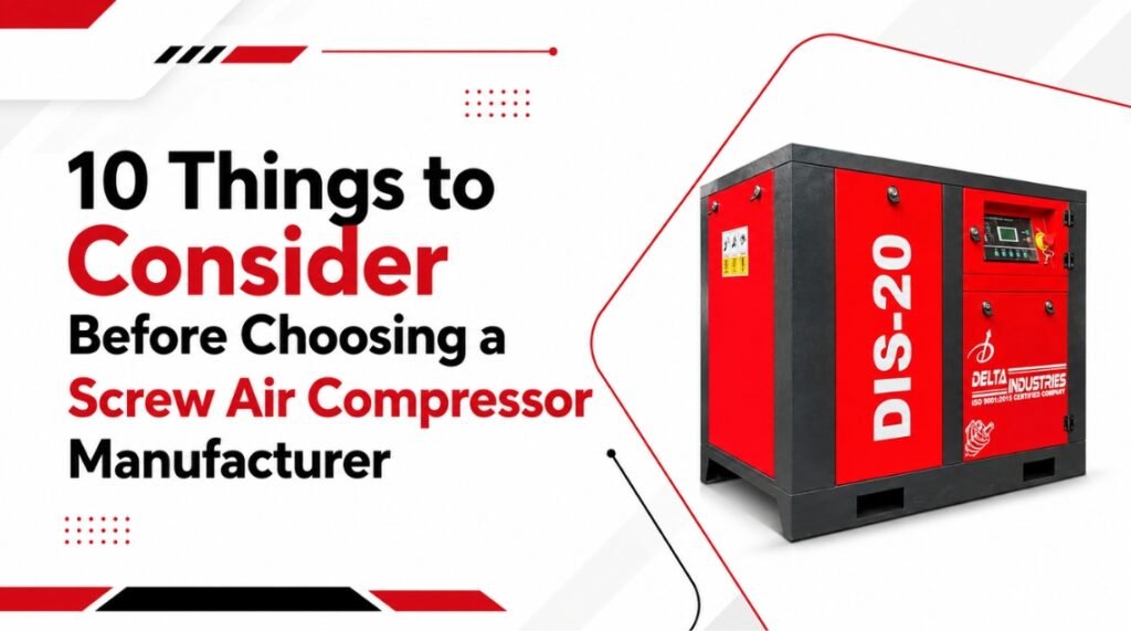 10 Things to Consider Before Choosing a Screw Air Compressor Manufacturer